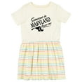 thumbnail image 1 of Inktastic Someone in Maryland Loves Me Girls Toddler Dress, 1 of 5