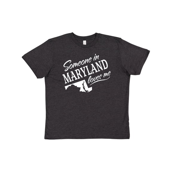 Inktastic Someone in Maryland Loves Me Youth T-Shirt
