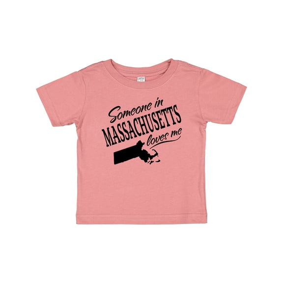 Inktastic Someone in Massachusetts Loves Me Boys or Girls Baby T-Shirt