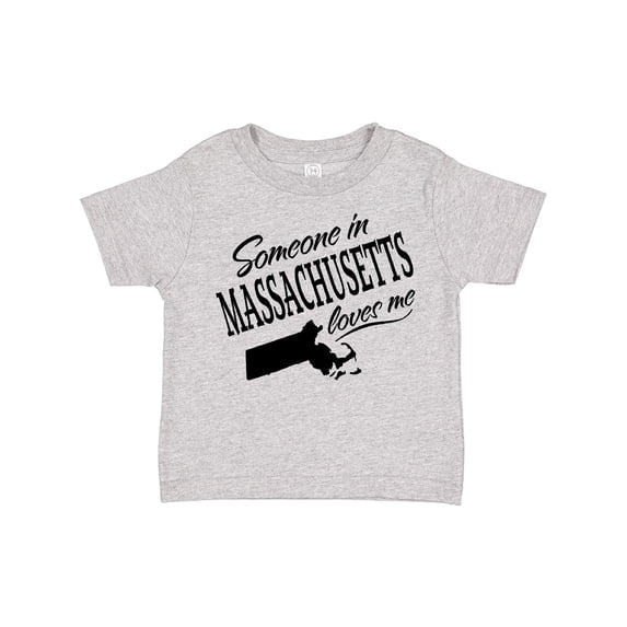Inktastic Someone in Massachusetts Loves Me Boys or Girls Toddler T-Shirt