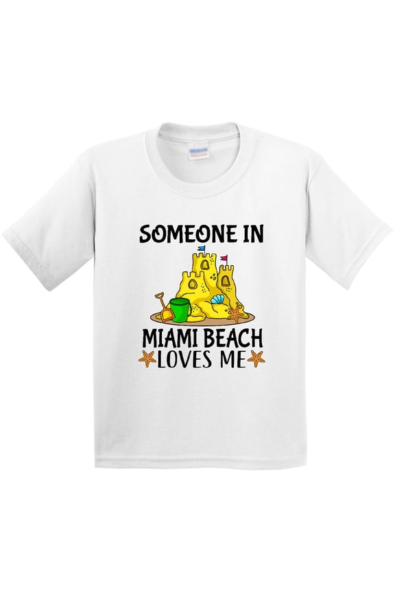 Someone in Miami Beach Loves Me Youth T-Shirt