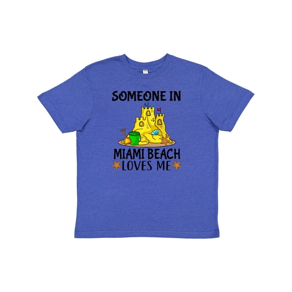 Inktastic Someone in Miami Beach Loves Me Youth T-Shirt
