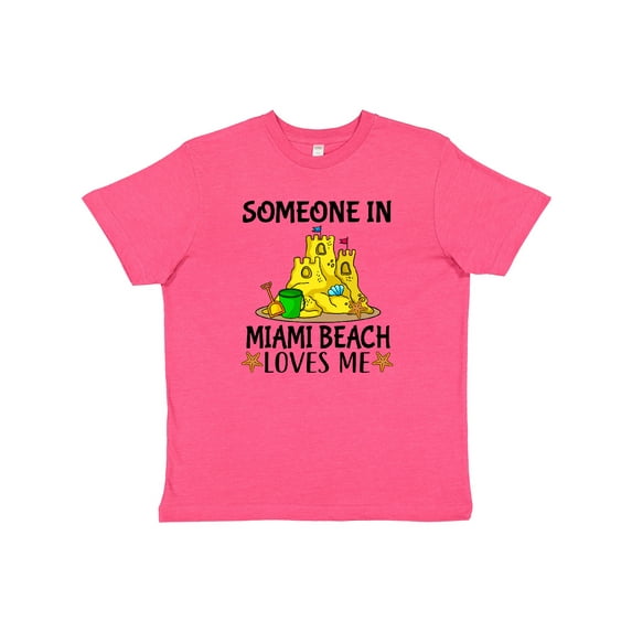 Inktastic Someone in Miami Beach Loves Me Youth T-Shirt