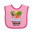 thumbnail image 1 of Inktastic Someone in Miami Loves Me Boys or Girls Baby Bib, 1 of 4