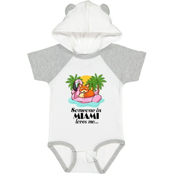 Inktastic Someone in Miami Loves Me Boys or Girls Baby Bodysuit