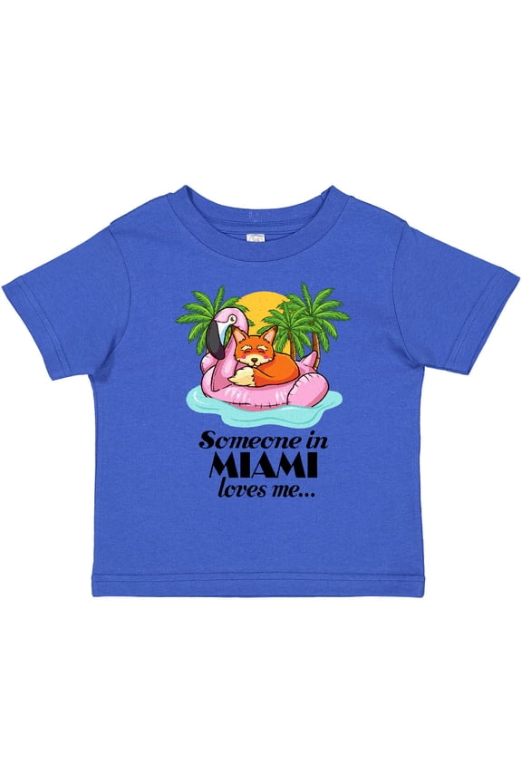 Someone in Miami Loves Me Boys or Girls Toddler T-Shirt