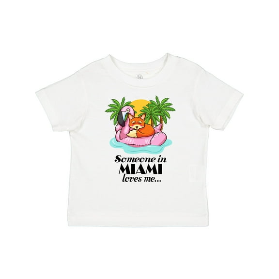 Inktastic Someone in Miami Loves Me Boys or Girls Toddler T-Shirt