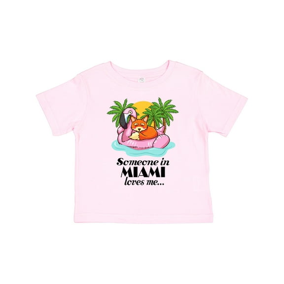 Inktastic Someone in Miami Loves Me Boys or Girls Toddler T-Shirt