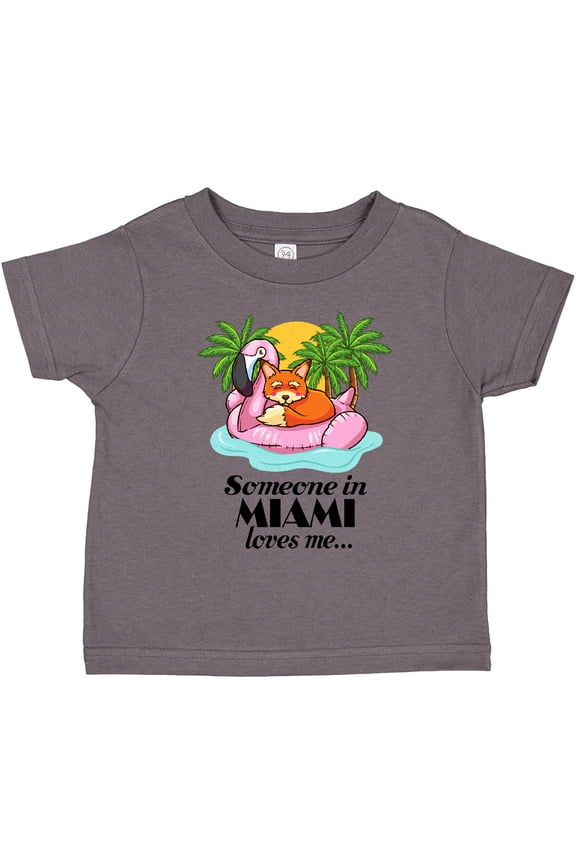 Someone in Miami Loves Me Boys or Girls Toddler T-Shirt