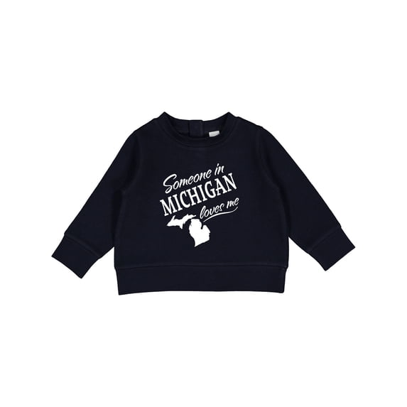 Inktastic Someone in Michigan Loves Me Baby Sweatshirt
