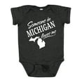 thumbnail image 1 of Inktastic Someone in Michigan Loves Me Boys or Girls Baby Bodysuit, 1 of 5