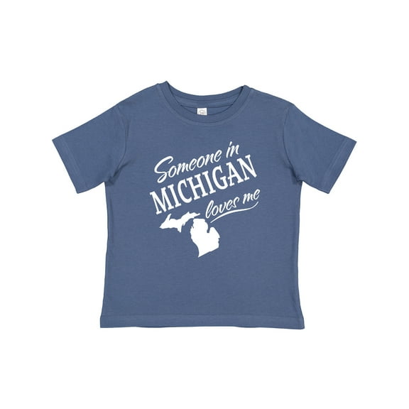Inktastic Someone in Michigan Loves Me Boys or Girls Baby T-Shirt