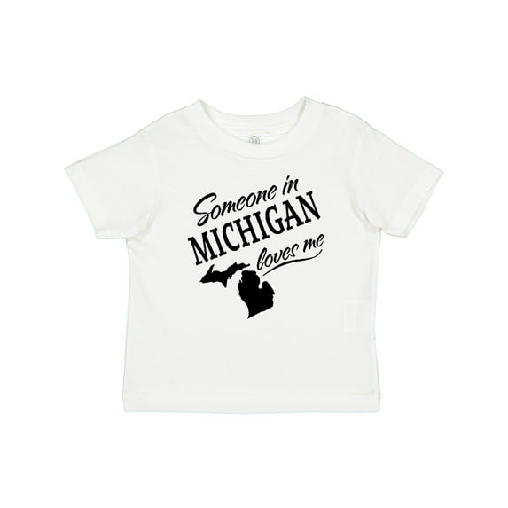 Inktastic Someone in Michigan Loves Me Boys or Girls Baby T-Shirt