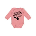thumbnail image 1 of Inktastic Someone in Michigan Loves Me Boys or Girls Long Sleeve Baby Bodysuit, 1 of 5