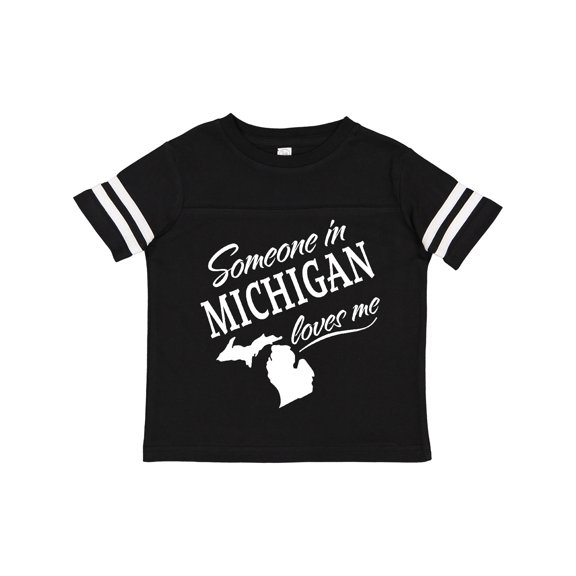 Inktastic Someone in Michigan Loves Me Boys or Girls Toddler T-Shirt