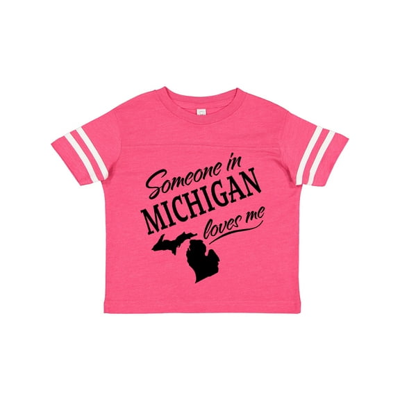 Inktastic Someone in Michigan Loves Me Boys or Girls Toddler T-Shirt