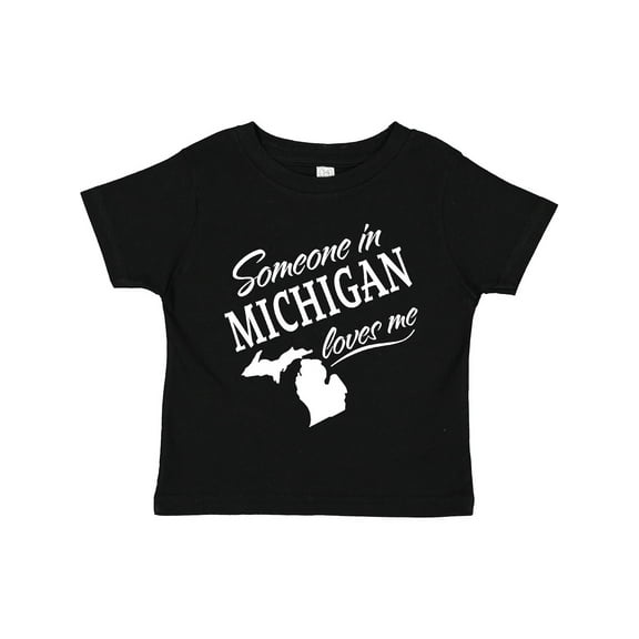 Inktastic Someone in Michigan Loves Me Boys or Girls Toddler T-Shirt
