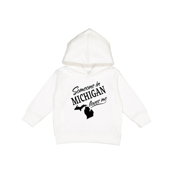 Inktastic Someone in Michigan Loves Me Toddler Hoodie