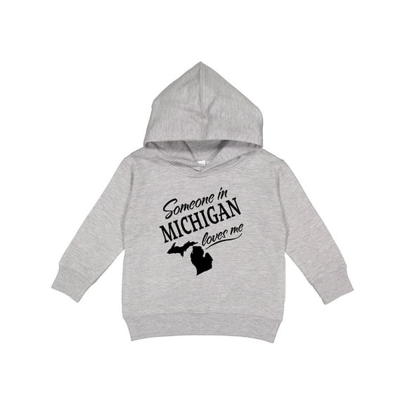 Inktastic Someone in Michigan Loves Me Toddler Hoodie