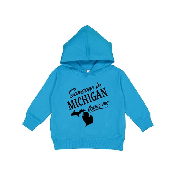 Inktastic Someone in Michigan Loves Me Toddler Hoodie