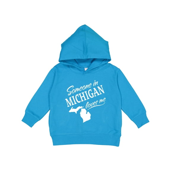 Inktastic Someone in Michigan Loves Me Toddler Hoodie