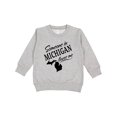 thumbnail image 1 of Inktastic Someone in Michigan Loves Me Toddler Sweatshirt, 1 of 4