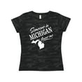 thumbnail image 1 of Inktastic Someone in Michigan Loves Me Women's T-Shirt, 1 of 5