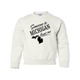 thumbnail image 1 of Inktastic Someone in Michigan Loves Me Youth Sweatshirt, 1 of 4