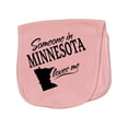 thumbnail image 1 of Inktastic Someone in Minnesota Loves Me Baby Burp Cloth, 1 of 3