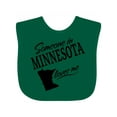 thumbnail image 1 of Inktastic Someone in Minnesota Loves Me Boys or Girls Baby Bib, 1 of 4