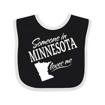 Inktastic Someone in Minnesota Loves Me Boys or Girls Baby Bib