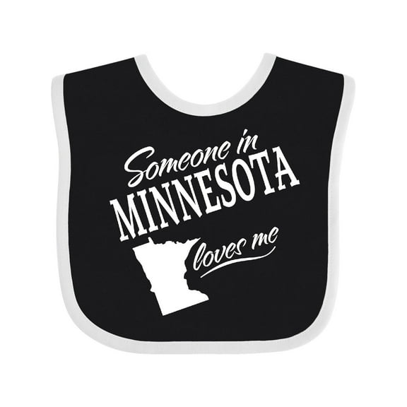 Inktastic Someone in Minnesota Loves Me Boys or Girls Baby Bib