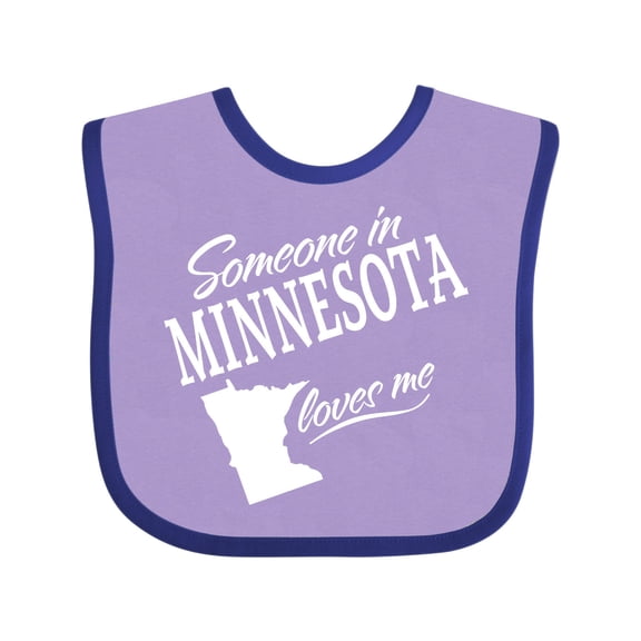Inktastic Someone in Minnesota Loves Me Boys or Girls Baby Bib
