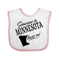 Inktastic Someone in Minnesota Loves Me Boys or Girls Baby Bib