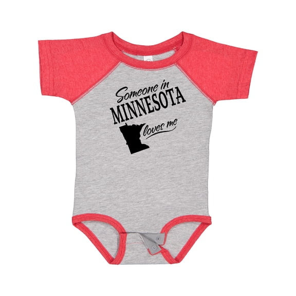 Inktastic Someone in Minnesota Loves Me Boys or Girls Baby Bodysuit