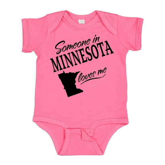 Inktastic Someone in Minnesota Loves Me Boys or Girls Baby Bodysuit