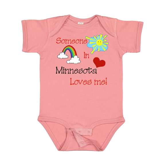 Inktastic Someone in Minnesota Loves Me Boys or Girls Baby Bodysuit