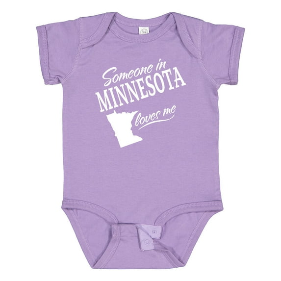 Inktastic Someone in Minnesota Loves Me Boys or Girls Baby Bodysuit