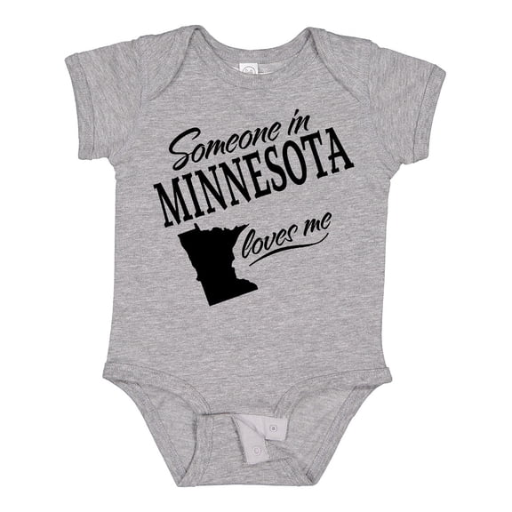 Inktastic Someone in Minnesota Loves Me Boys or Girls Baby Bodysuit