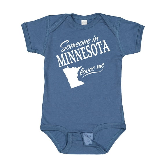 Inktastic Someone in Minnesota Loves Me Boys or Girls Baby Bodysuit