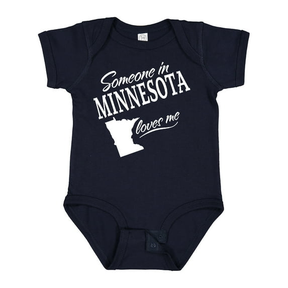 Inktastic Someone in Minnesota Loves Me Boys or Girls Baby Bodysuit