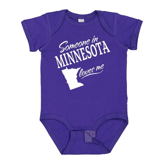 Inktastic Someone in Minnesota Loves Me Boys or Girls Baby Bodysuit