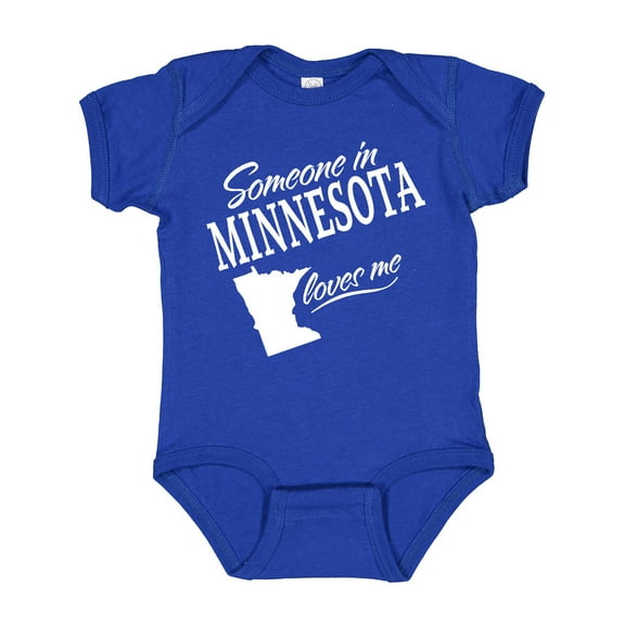 Inktastic Someone in Minnesota Loves Me Boys or Girls Baby Bodysuit