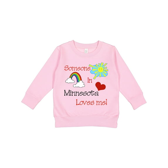 Inktastic Someone in Minnesota Loves Me Toddler Sweatshirt