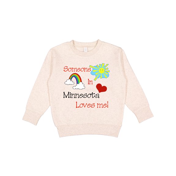 Inktastic Someone in Minnesota Loves Me Toddler Sweatshirt