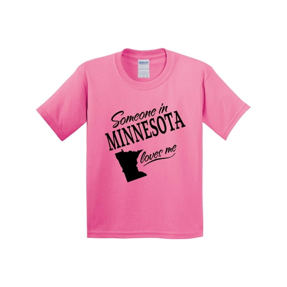 Inktastic Someone in Minnesota Loves Me Youth T-Shirt