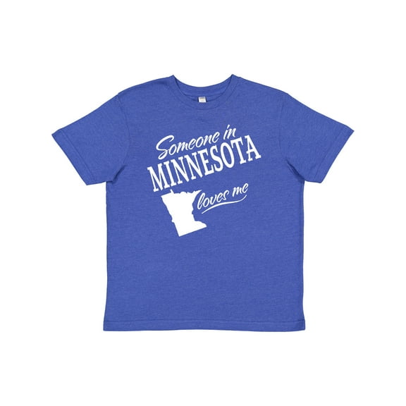 Inktastic Someone in Minnesota Loves Me Youth T-Shirt