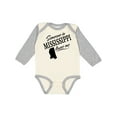 thumbnail image 1 of Inktastic Someone in Mississippi Loves Me Boys or Girls Long Sleeve Baby Bodysuit, 1 of 5