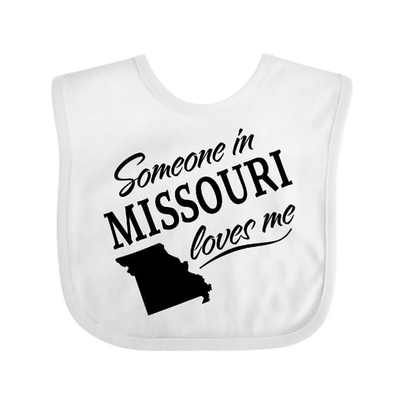 Inktastic Someone in Missouri Loves Me Boys or Girls Baby Bib