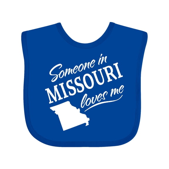 Inktastic Someone in Missouri Loves Me Boys or Girls Baby Bib